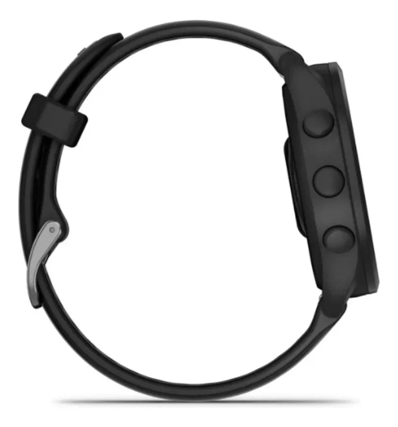 Smartwatch Relógio Garmin Forerunner 165 43mm Preto Mesh Cinza