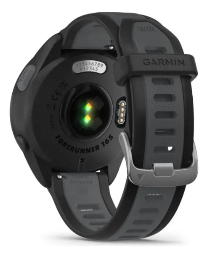 Smartwatch Relógio Garmin Forerunner 165 43mm Preto Mesh Cinza