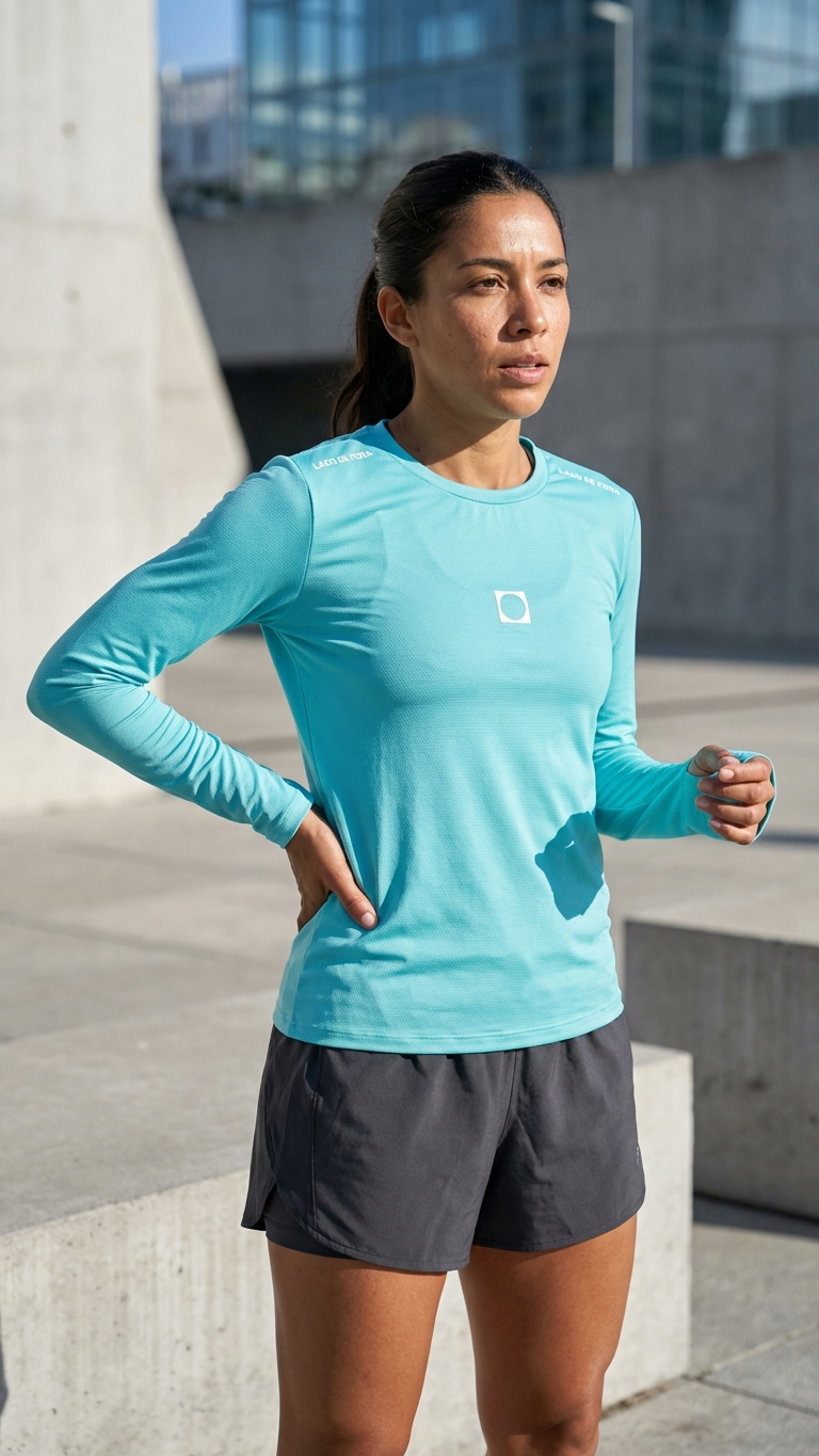 Camiseta Manga Longa Dry Menta