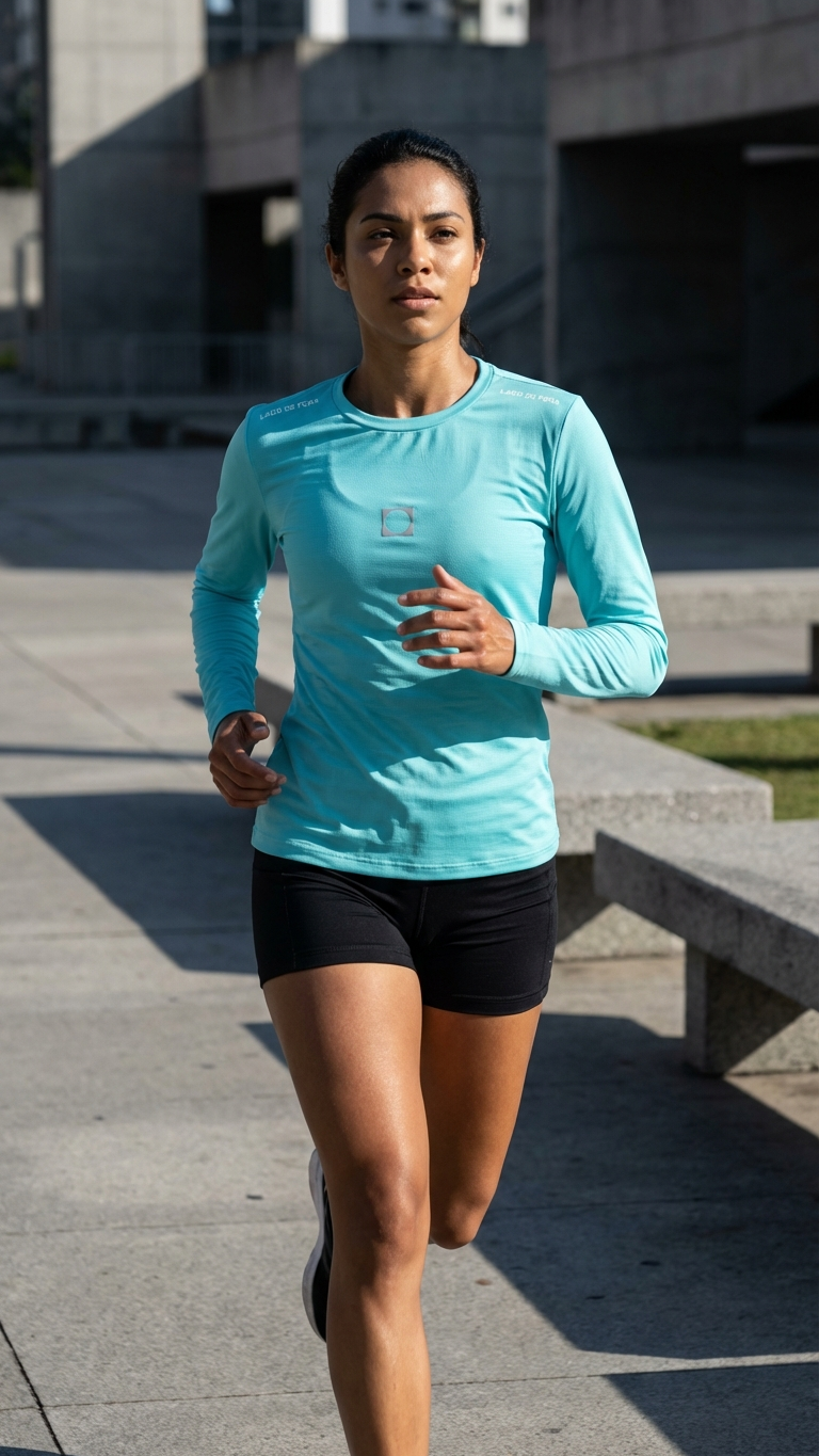 Camiseta Manga Longa Dry Menta